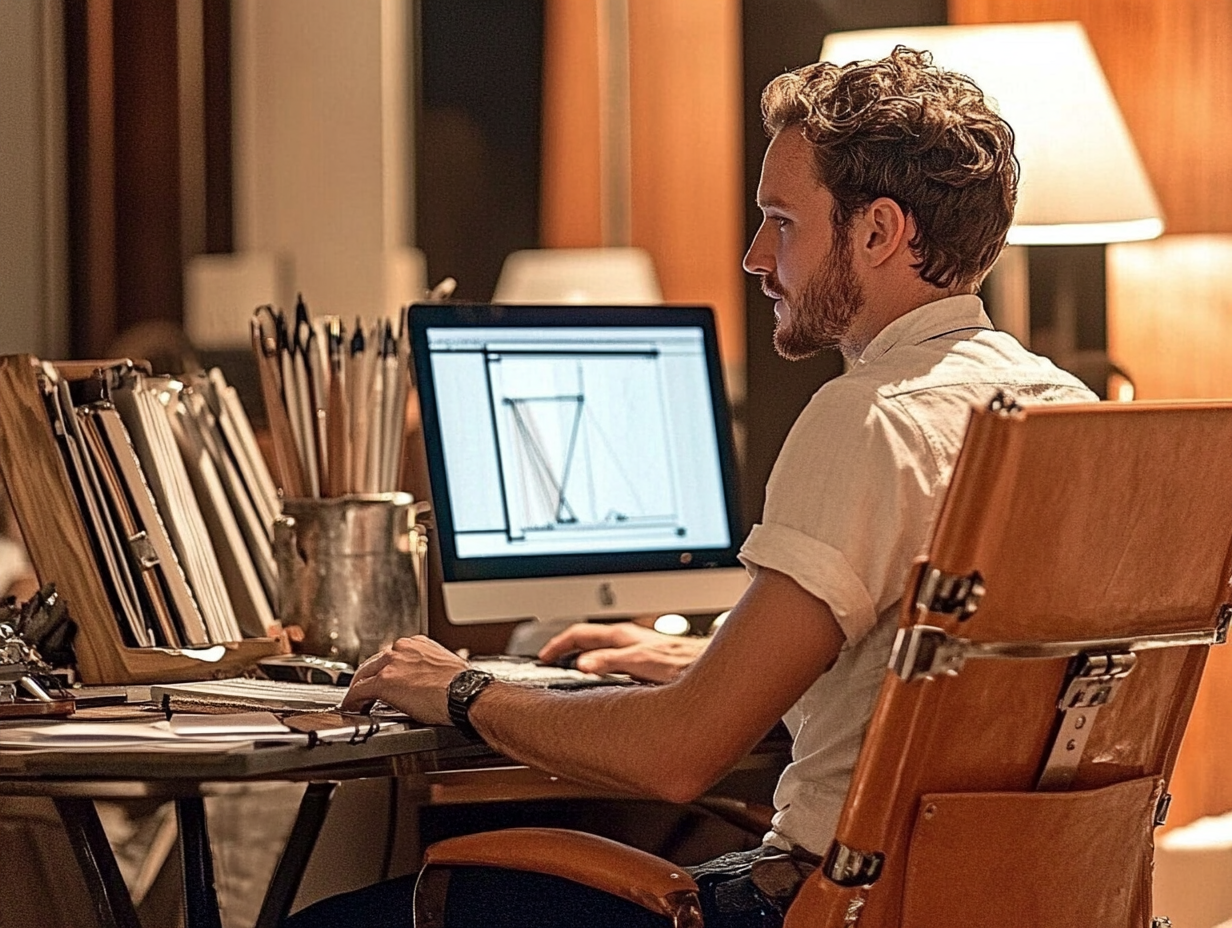 man computer