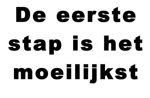 eerste stap